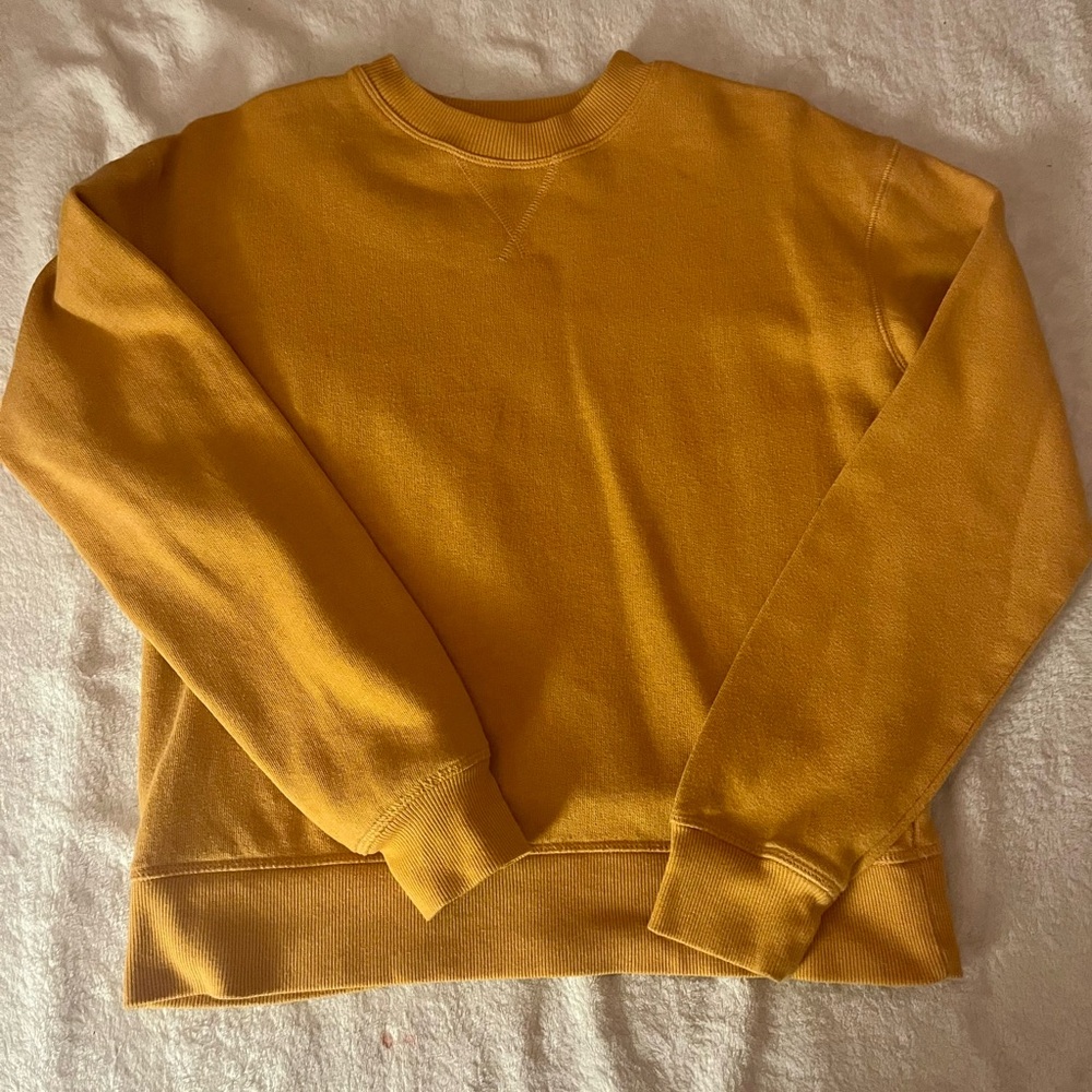 SO yellow basic sweater